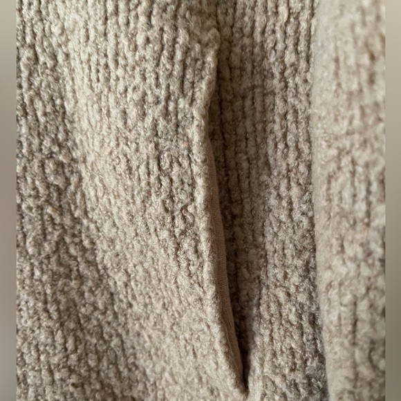 Vince Wool Boucle Knit Teddy Zip Front Bomber Jacket Sweater XS - Picture 8 of 10